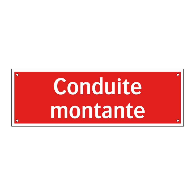 Conduite montante