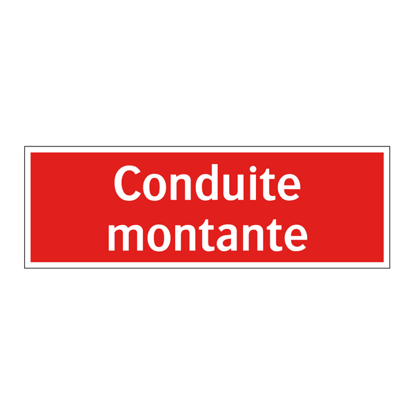 Conduite montante