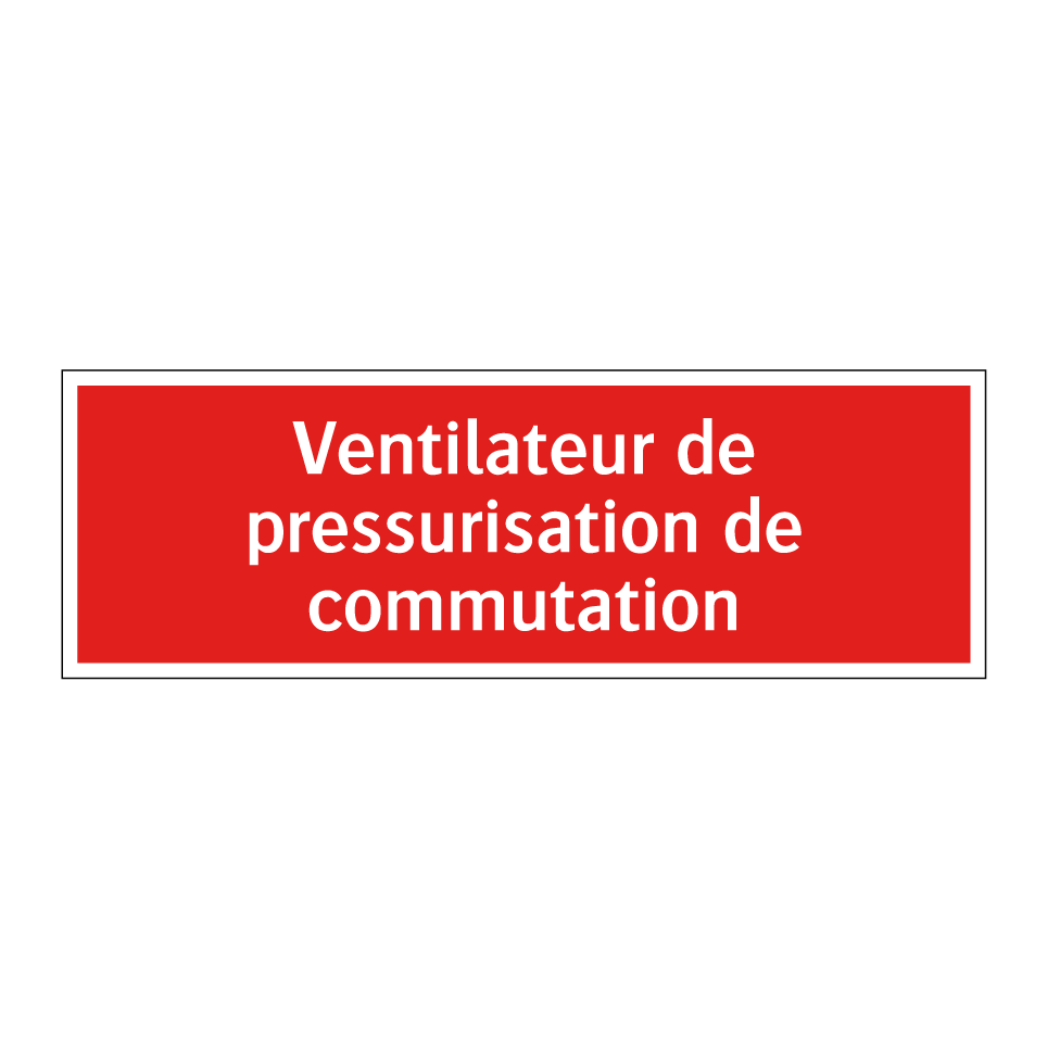 Ventilateur de pressurisation de commutation