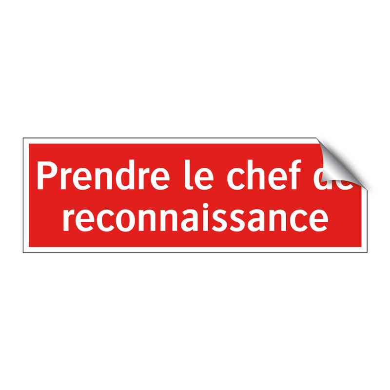 Prendre le chef de reconnaissance