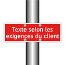 Texte selon les exigences du client