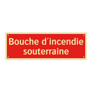 Bouche d'incendie souterraine