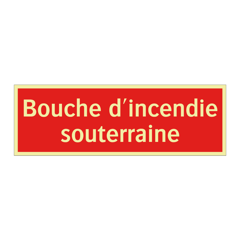 Bouche d'incendie souterraine