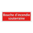 Bouche d'incendie souterraine