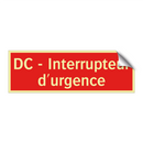 DC - Interrupteur d'urgence