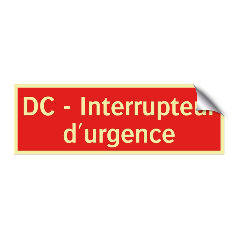 DC - Interrupteur d'urgence