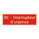 DC - Interrupteur d'urgence