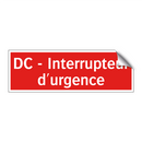 DC - Interrupteur d'urgence