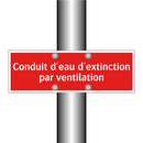 Conduit d'eau d'extinction par ventilation