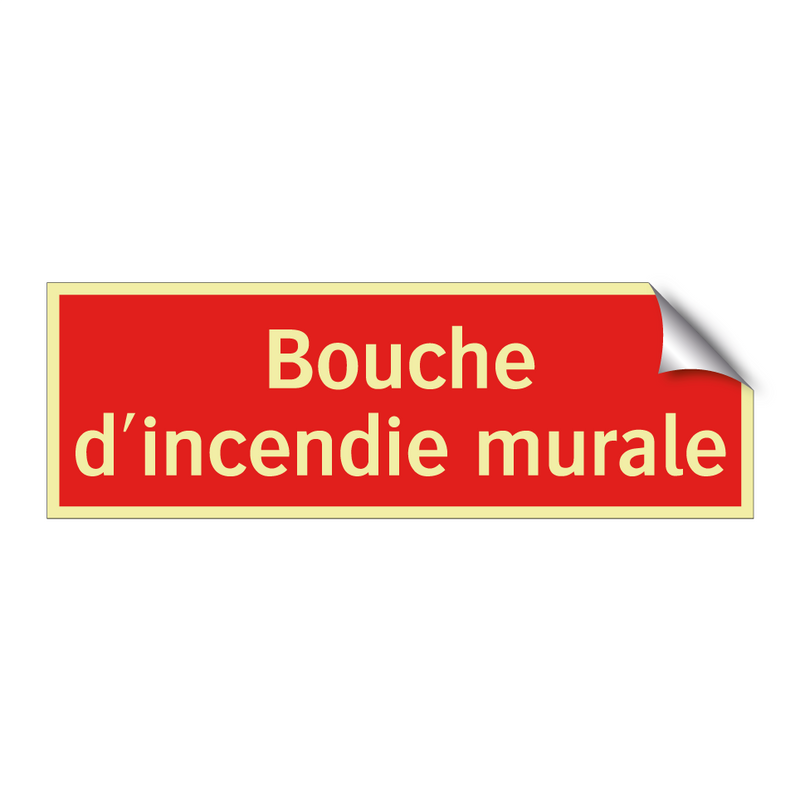 Bouche d'incendie murale