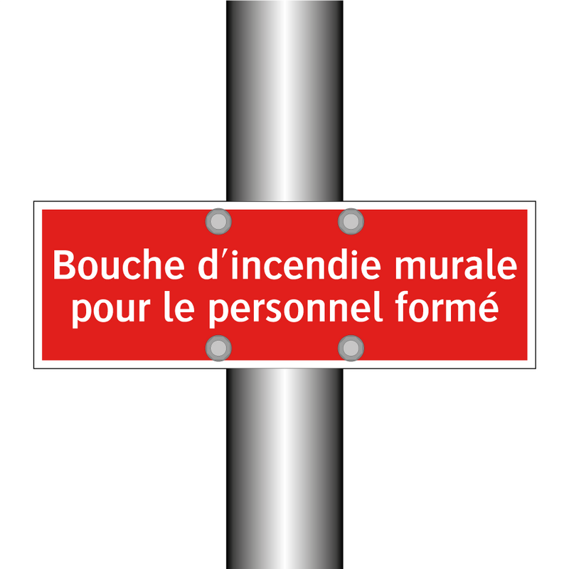 Bouche d'incendie murale pour le personnel formé