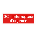 DC - Interrupteur d'urgence