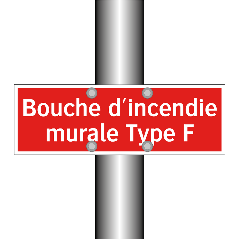 Bouche d'incendie murale Type F