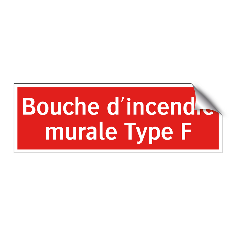 Bouche d'incendie murale Type F
