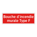 Bouche d'incendie murale Type F