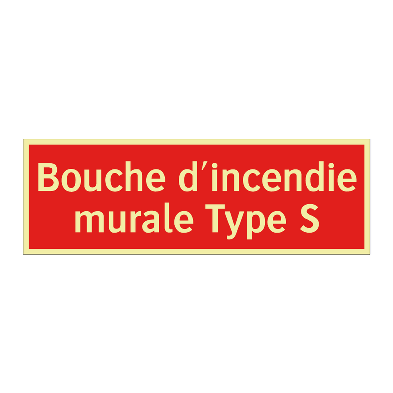 Bouche d'incendie murale Type S