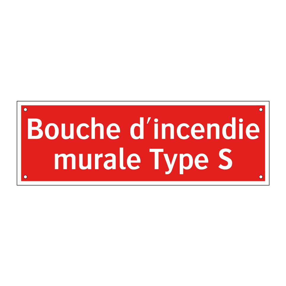 Bouche d'incendie murale Type S