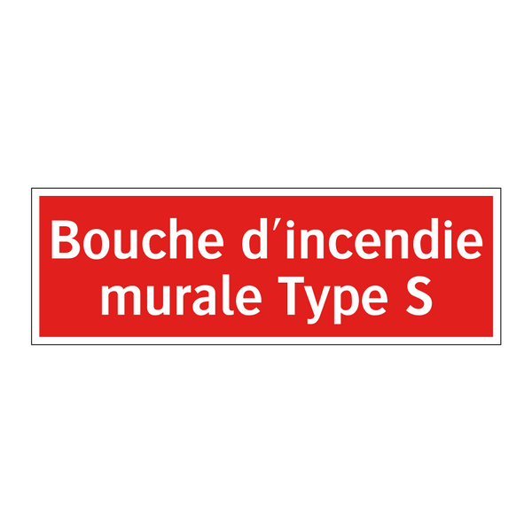 Bouche d'incendie murale Type S