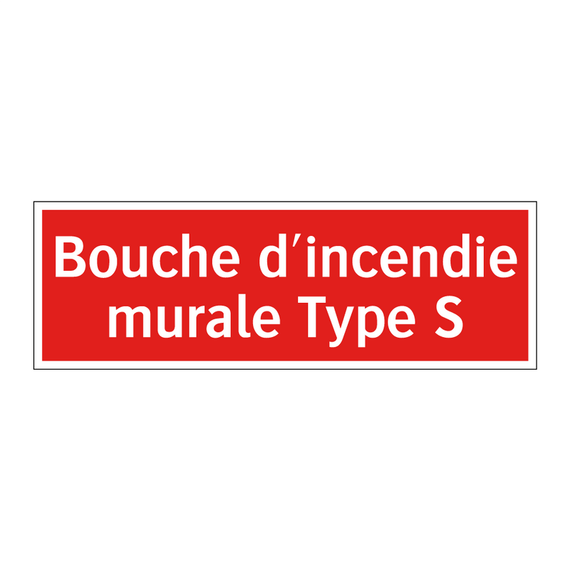 Bouche d'incendie murale Type S