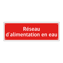Réseau d'alimentation en eau