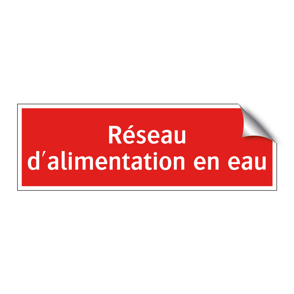 Réseau d'alimentation en eau