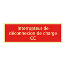 Interrupteur de déconnexion de charge CC