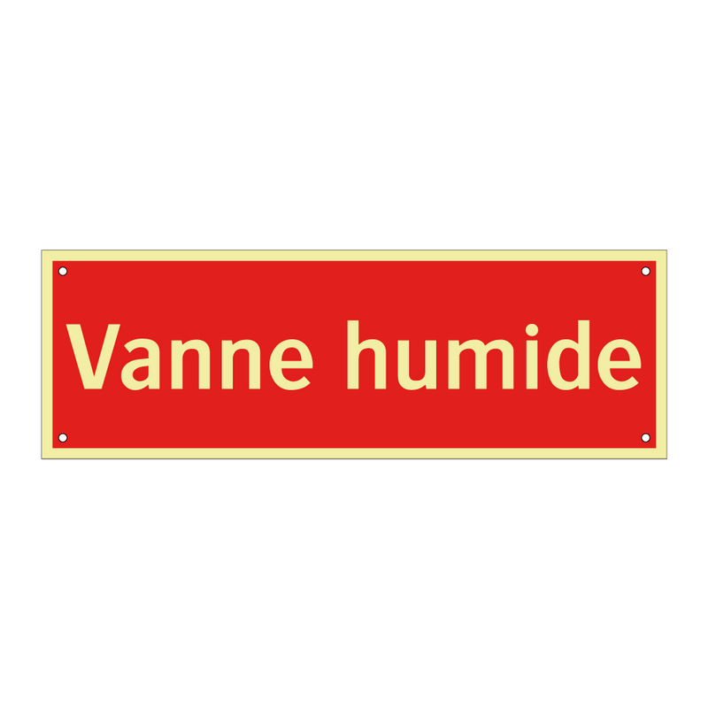 Vanne humide