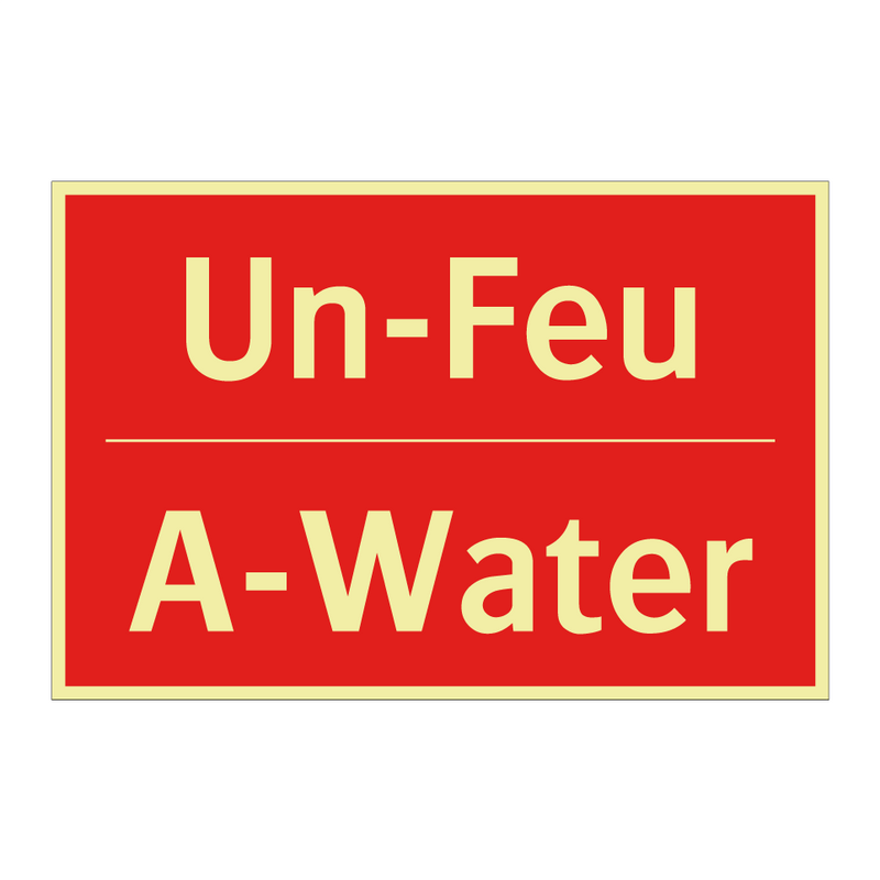 Un-Feu - A-Water