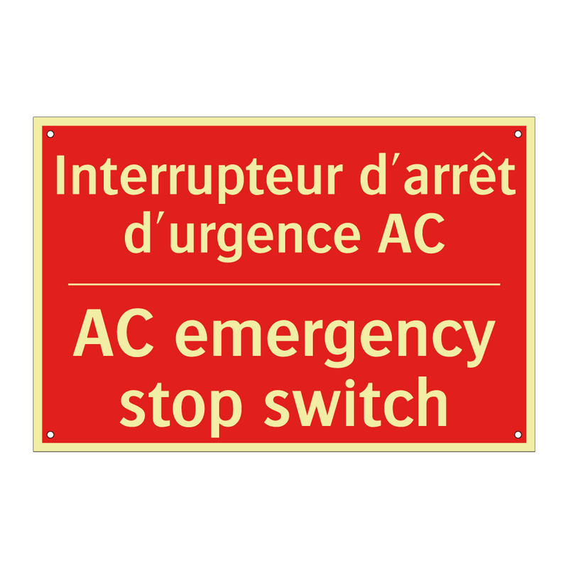 Interrupteur d'arrêt d'urgence /.../ - AC emergency stop switch