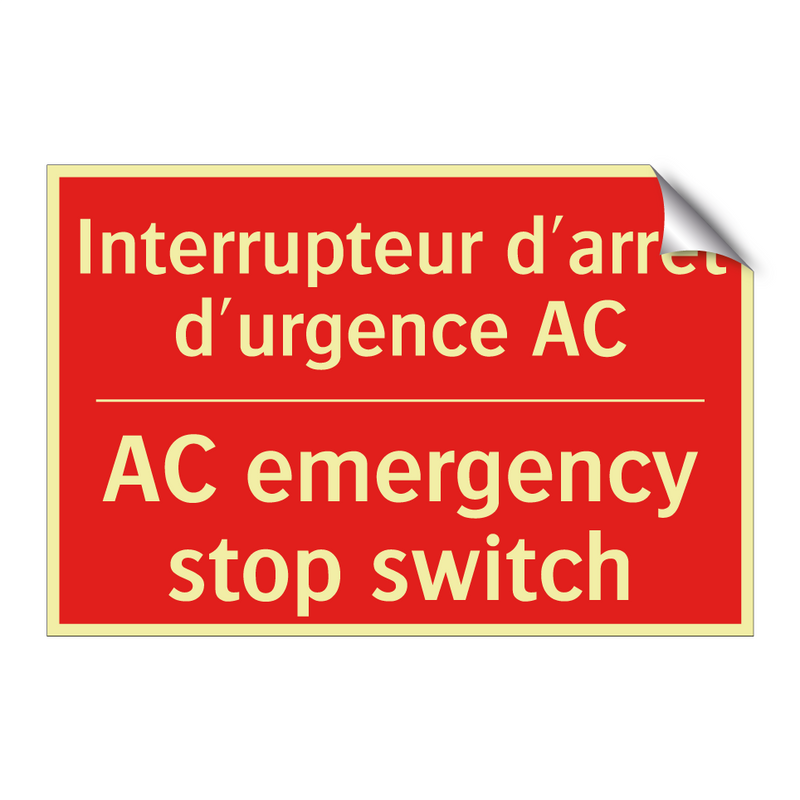 Interrupteur d'arrêt d'urgence /.../ - AC emergency stop switch
