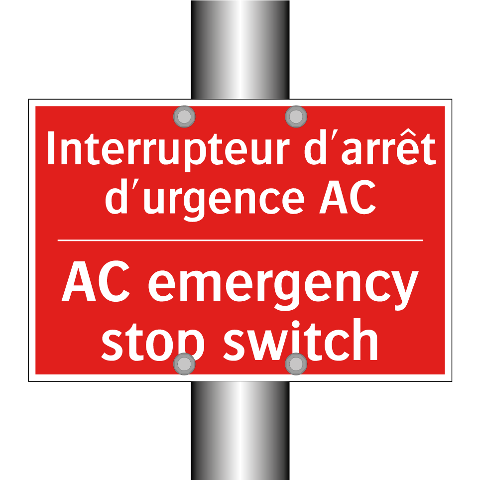 Interrupteur d'arrêt d'urgence /.../ - AC emergency stop switch