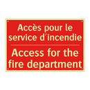 Accès pour le service d'incendie /.../ - Access for the fire department