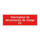 Interrupteur de déconnexion de charge CC