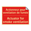 Actionneur pour ventilation de /.../ - Actuator for smoke ventilation