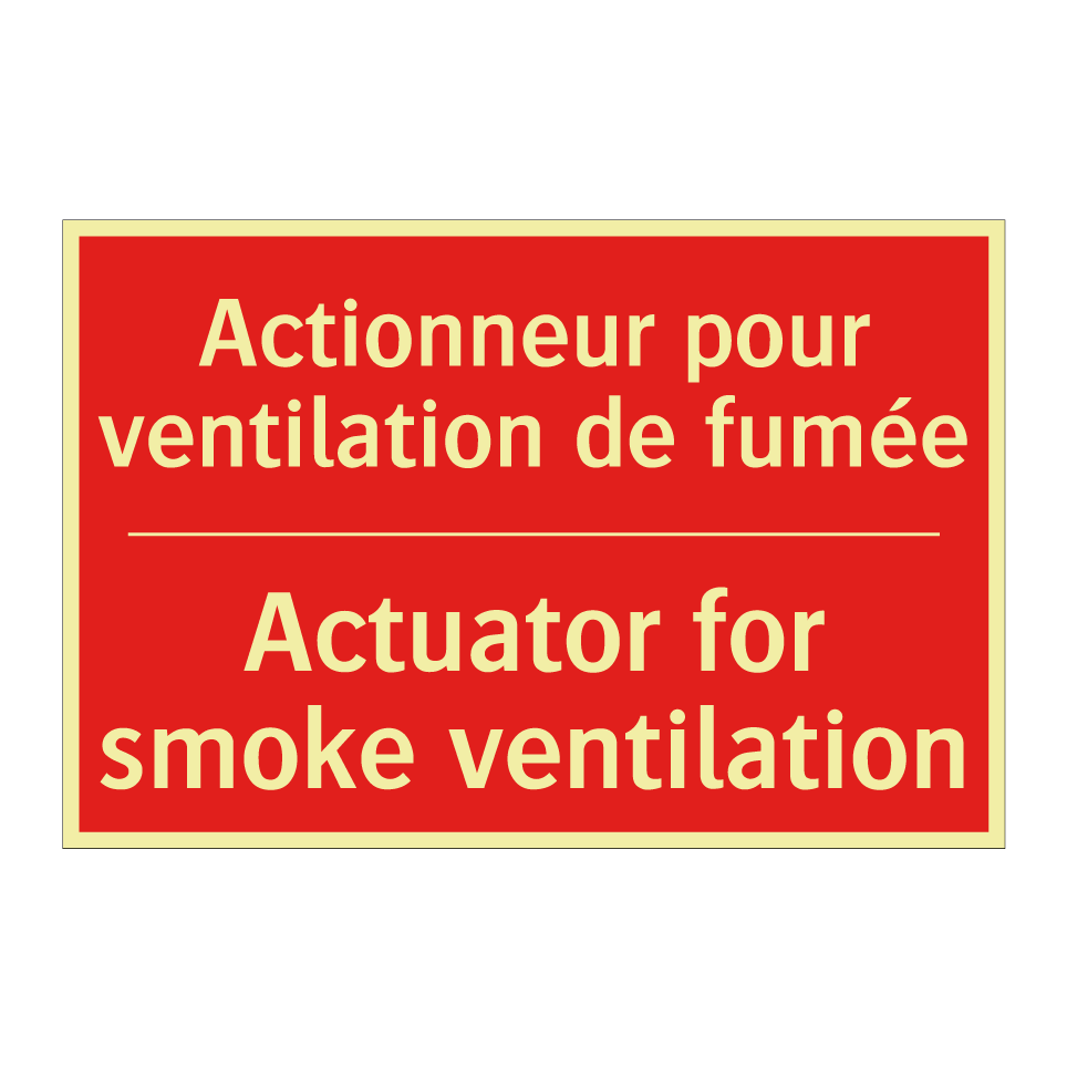 Actionneur pour ventilation de /.../ - Actuator for smoke ventilation