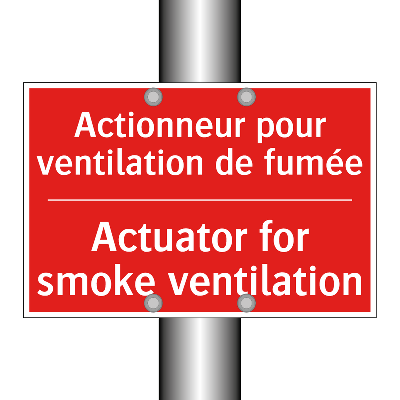 Actionneur pour ventilation de /.../ - Actuator for smoke ventilation