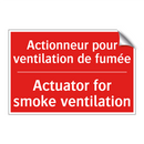 Actionneur pour ventilation de /.../ - Actuator for smoke ventilation