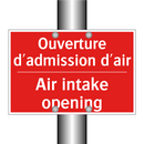 Ouverture d'admission d'air - Air intake opening