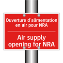 Ouverture d'alimentation en air /.../ - Air supply opening for NRA