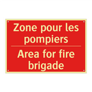 Zone pour les pompiers - Area for fire brigade
