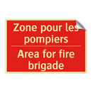 Zone pour les pompiers - Area for fire brigade