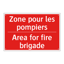 Zone pour les pompiers - Area for fire brigade