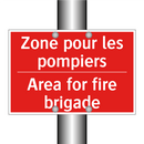 Zone pour les pompiers - Area for fire brigade