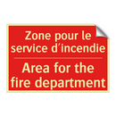 Zone pour le service d'incendie /.../ - Area for the fire department