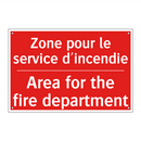 Zone pour le service d'incendie /.../ - Area for the fire department