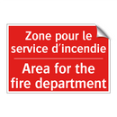 Zone pour le service d'incendie /.../ - Area for the fire department