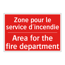 Zone pour le service d'incendie /.../ - Area for the fire department