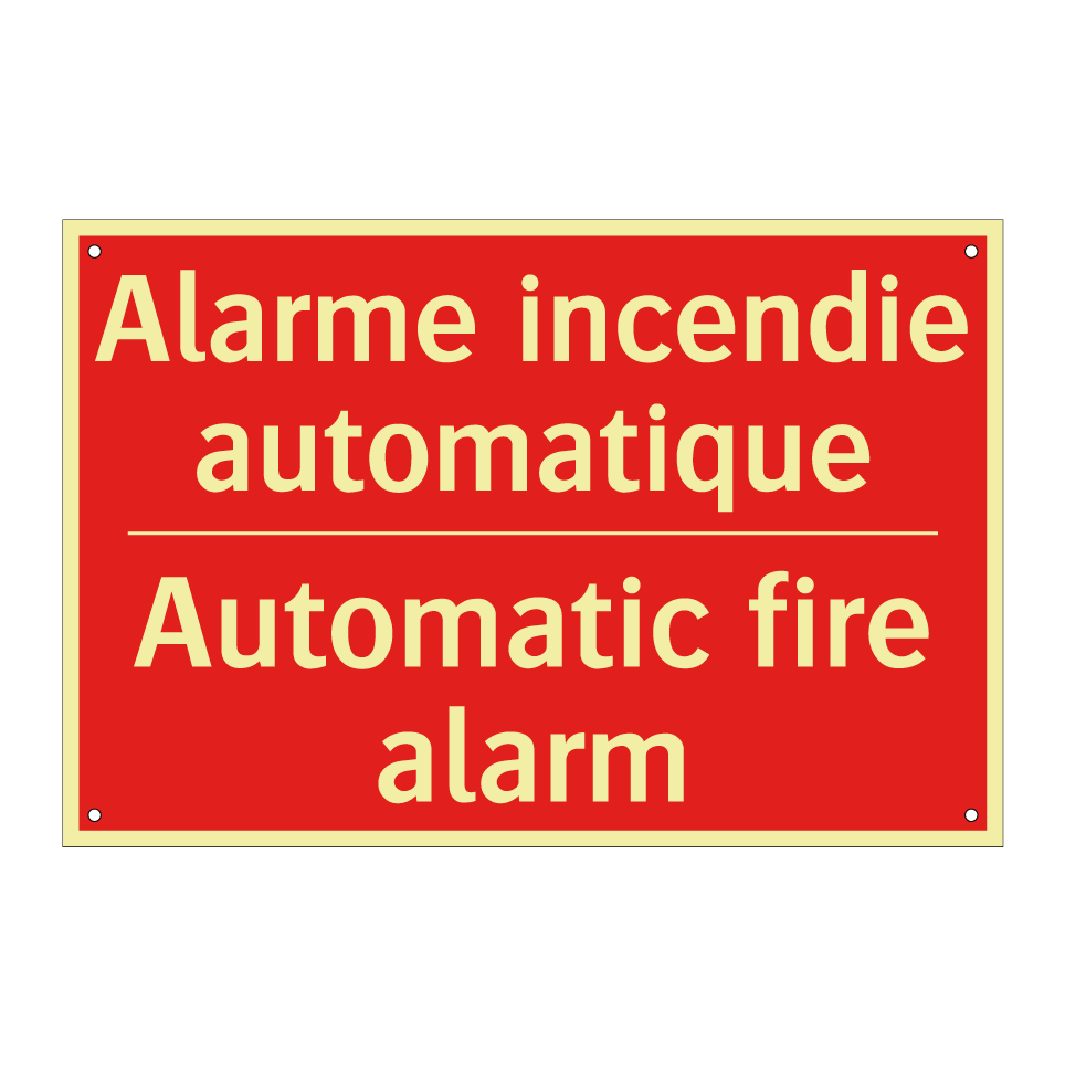 Alarme incendie automatique - Automatic fire alarm