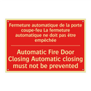 Fermeture automatique de la porte /.../ - Automatic Fire Door Closing Automatic /.../
