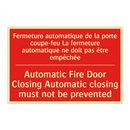 Fermeture automatique de la porte /.../ - Automatic Fire Door Closing Automatic /.../